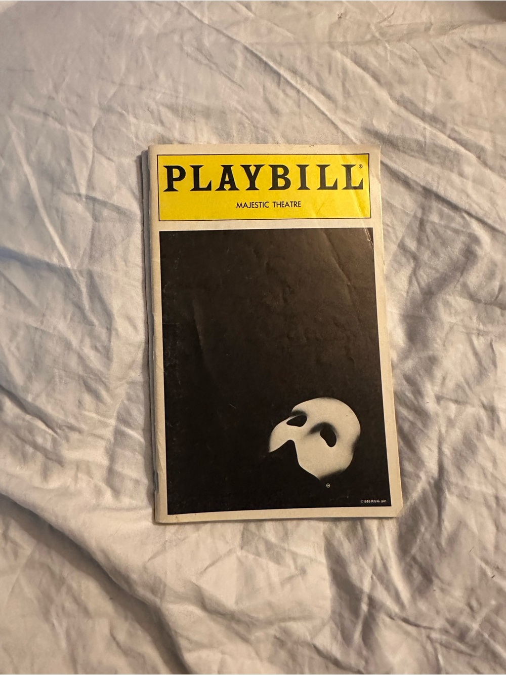 Phantom of the Opera Theater Playbill